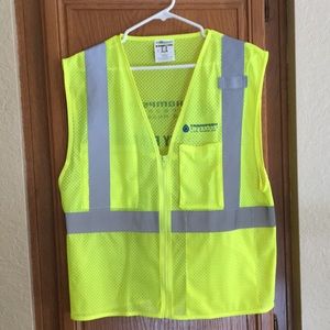 Fluorescent safety vest